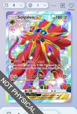 Pokemon TCG POCKET - Solgaleo EX Shiny 2⭐, Crimson Blaze, English - Image 1