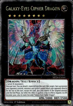 Galaxy-Eyes Cipher Dragon - Quarter Century Secret Rare MP24-EN044 - NM - YuGiOh - Image 1