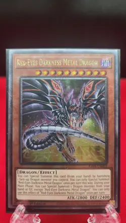 Red Eyes Darkness Metal Dragon Quarter Century Rare Ra04-En003 - Image 2