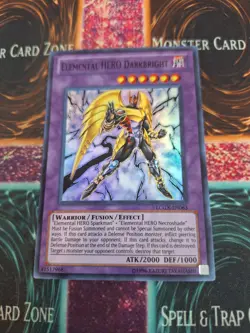 Yugioh Elemental Hero Darkbright LCGX-EN063 Super Rare Unlimited Near Mint - Image 1