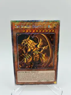 Yu-Gi-Oh! TCG The Winged Dragon of Ra RA04-EN118 Platinum Secret Rare Near LP - Image 1