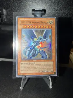 Yu-Gi-Oh Blue-Eyes Shining Dragon MOV-EN001 Super Rare Limited Edition - Image 1