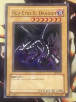 Yugioh: Red-Eyes B. Dragon - SDJ-001 - Ultra Rare - Unlimited - HP/Damaged - Image 1
