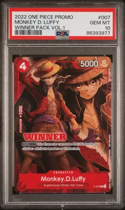 Monkey D Luffy One Piece winner pack vol.1 2022 Psa 10 - Image 3