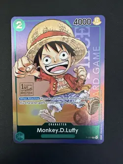 Monkey.D.Luffy (037) 1st Anniversary Tourney Promo Lightly Played English OPCG - Image 1