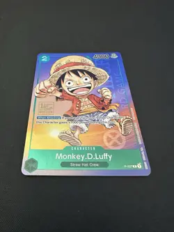 Monkey.D.Luffy (037) 1st Anniversary Tourney Promo Lightly Played English OPCG - Image 2