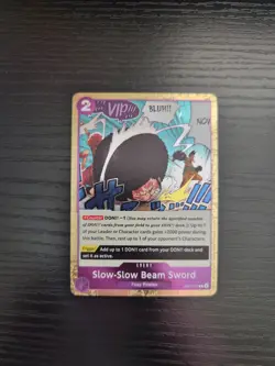 One Piece Premium Booster 02 (ENG) - Slow-Slow Beam Sword - Pirate Foil OP07-076 - Image 1