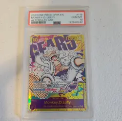 2023 ONE PIECE OP05-AWAKENING OF THE NEW ERA #119 MONKEY D. LUFFY PSA 10 - Image 1