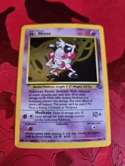 LP Mr. Mime Holo Ultra Rare 6/64 Jungle Pokemon Card - Image 1