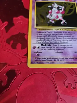 LP Mr. Mime Holo Ultra Rare 6/64 Jungle Pokemon Card - Image 3