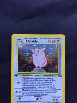 Pokemon Cards: Jungle 1st Edition Rare Holo: Clefable 1/64 - Image 2