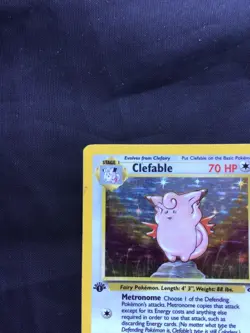 Pokemon Cards: Jungle 1st Edition Rare Holo: Clefable 1/64 - Image 3
