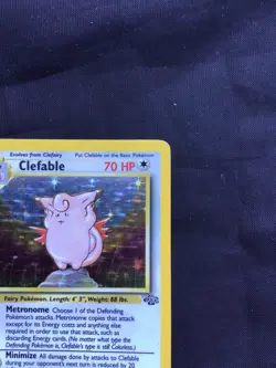 Pokemon Cards: Jungle 1st Edition Rare Holo: Clefable 1/64 - Image 4