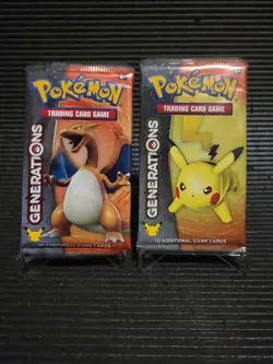 Pokemon Cards Generations Booster Pack - Pikachu + Charizard Cover Art Artwork - Image 1