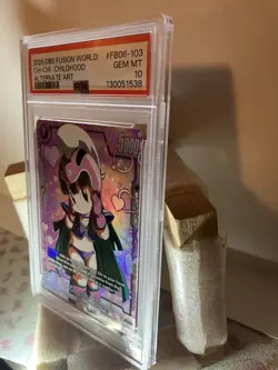 PSA 10 Gem Mint Chi-Chi Childhood Alt Art Dragonball Super Card Game Fb06-103 - Image 3