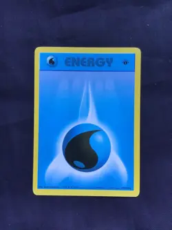 Pokemon Cards: Base Set 1st Edition Common: Water Energy 102/102 - Image 1