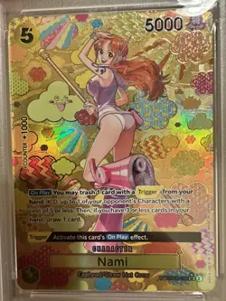 Nami (SP) Emperors in the New World OP09 PSA10 English OP08-106 one piece cards - Image 3
