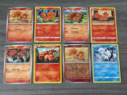 Vulpix Pokemon Card Collection Lot Of 8 With Reverse Holo - Image 1