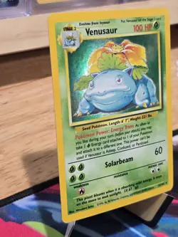 Pokemon TCG Venusaur Base Set Holo Unlimited Rare Card 15/102 Nm/lp - Image 2