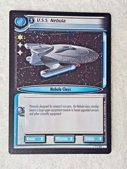Star Trek CCG U.S.S. Nebula Decipher 2002 STCCG Card Rare Near Mint - Image 2