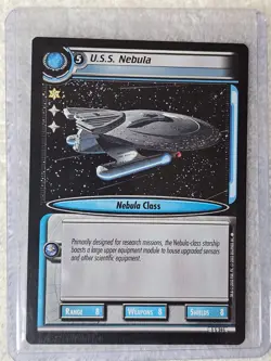 Star Trek CCG U.S.S. Nebula Decipher 2002 STCCG Card Rare Near Mint - Image 4