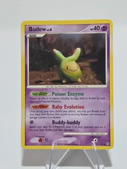 Budew Stormfront 33/100 Yuka Morii Pokemon Card LP - Image 1