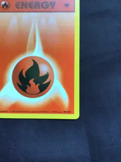 Pokemon Cards: Base Set 1st Edition Common: Fire Energy 98/102 - Image 4