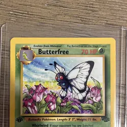 Pokemon TCG Butterfree Jungle 33/64 1st Edition Uncommon Card LP-MP - Image 4