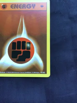 Pokemon Cards: Base Set 1st Edition Common: Fighting Energy 97/102 - Image 4