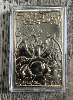 Pokemon Charizard Nintendo 23k Gold Plated #6 Burger King Trading Card Box EUC! - Image 2