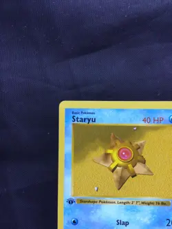 Pokemon Cards: Base Set 1st Edition Common: Staryu 65/102 - Image 2