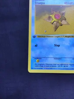 Pokemon Cards: Base Set 1st Edition Common: Staryu 65/102 - Image 5