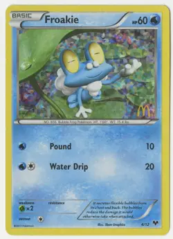 Pokemon - Froakie (McDonald's Collection 2014 holo promo card - 4/12) - Image 1