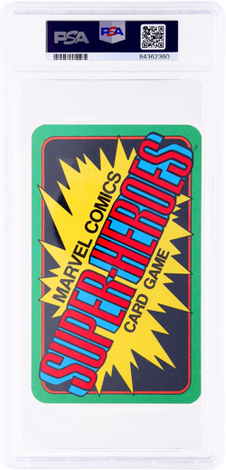 1978 Marvel Comics Super-Heroes Human Torch Card Game #5 PSA 7 - Image 2