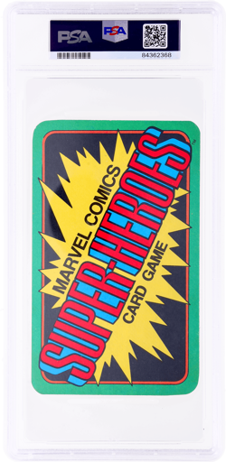 1978 Marvel Comics Super-Heroes the Thing Card Game #4 PSA 6 - Image 2