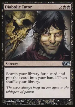 Diabolic Tutor - Magic 2012 | MTG Card - Image 3
