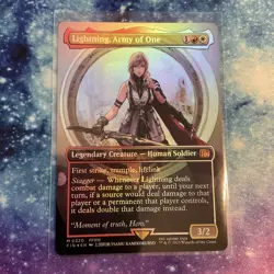 Lightning, Army of One (FOIL) x1 - MTG Final Fantasy FIN #320 - Image 1