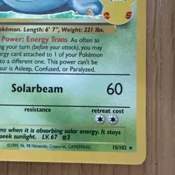 Pokemon Near Mind Venusaur 15/102 Celebrations: Classic Collection Holo - Image 3