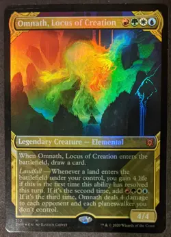 Omnath, Locus of Creation Showcase 312 FOIL ZNR LP Mythic MTG Zendikar Rising - Image 1