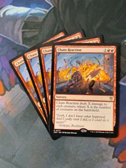Chain Reaction x 4 | 7% Off 2+ | Aetherdrift | NM | MTG - Image 1