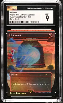 LIGHTNING BOLT Hadoken Secret Lair Foil Street Fighter CGC 9 MTG [Nostalgium] - Image 1