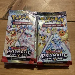 Pokemon Prismatic Evolutions Job Lot Opened Open Packs Bundle - 10 packs - Image 1