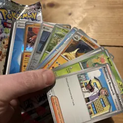 Pokemon Prismatic Evolutions Job Lot Opened Open Packs Bundle - 10 packs - Image 3