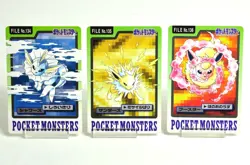 Pokemon card Carddass No.134 135 136 Vaporeon/Jolteon/Flareon Bandai Japanese HP - Image 1