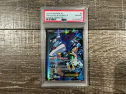 Pokemon 2015 XY Double Crisis Team Aquas Kyogre EX 6/34 PSA 8 NM-MT - Image 1
