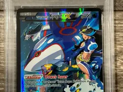 Pokemon 2015 XY Double Crisis Team Aquas Kyogre EX 6/34 PSA 8 NM-MT - Image 2