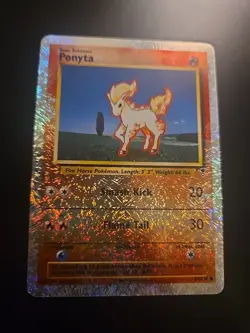 2002 Pokemon Legendary Collection Reverse Holo Ponyta 87/110 - Image 1