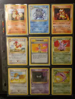 WHOLELEESHEET Lot Of 9 1stEd Shadowless Pokemon Base #28,38,36,22,75,37,48,50,51 - Image 1