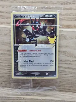 New Sealed Pokemon TCG Greninja Gold Star SWSH144 Celebrations Black Star Promo - Image 1