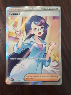 Pokemon TCG Black Bolt #162/086 Fennel Full Art Secret Rare Holo English - Image 1